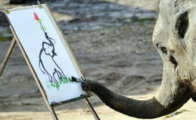 हाथी चित्रकार