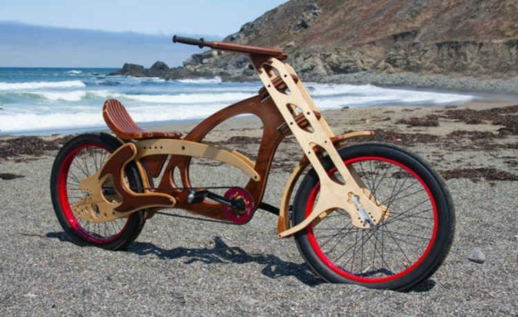 จักรยานที่ทำจากไม้
