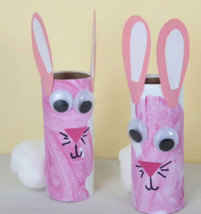 กระต่ายทำด้วยกระดาษชำระ
