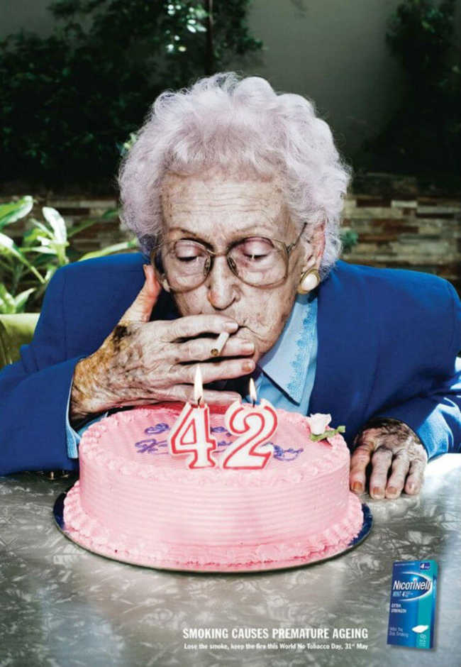 السجائر تسبب الشيخوخة المبكرة